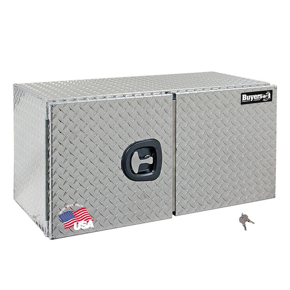 24 in. x 24 in. x 36 in. Diamond Plate Tread Aluminum Underbody Truck Tool Box with Barn Door price history on PriceWatchPro