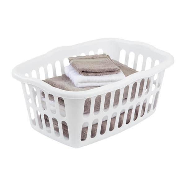 Plastic Ribbed Storage Baskets Superio Capacity: 1, Color: Off White