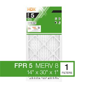 14 in. x 30 in. x 1 in. Standard Pleated Air Filter FPR 5, MERV 8