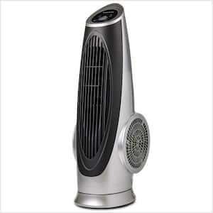 30.5 in. 90° Oscillation Cool Breeze Tower Fan with Remote Control and LCD Panel, 3-Speed Settings, Low Noise