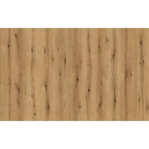 Coastal Oak 12.95 in. W Med Brown Oak Textured Water Resistant Laminate Flooring (27.41 sq. ft./carton)