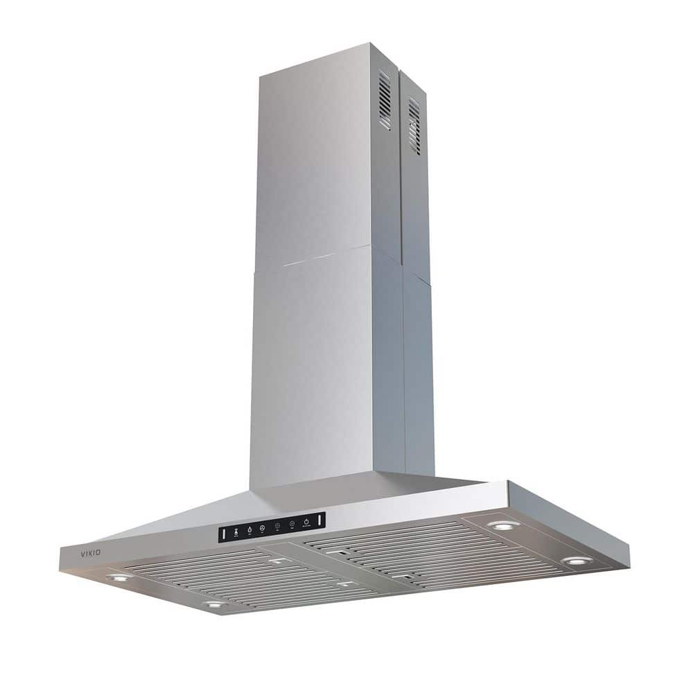 42 in. 500 CFM Ducted Island Range Hood with gesture control, Replaceable LED in Stainless Steel
