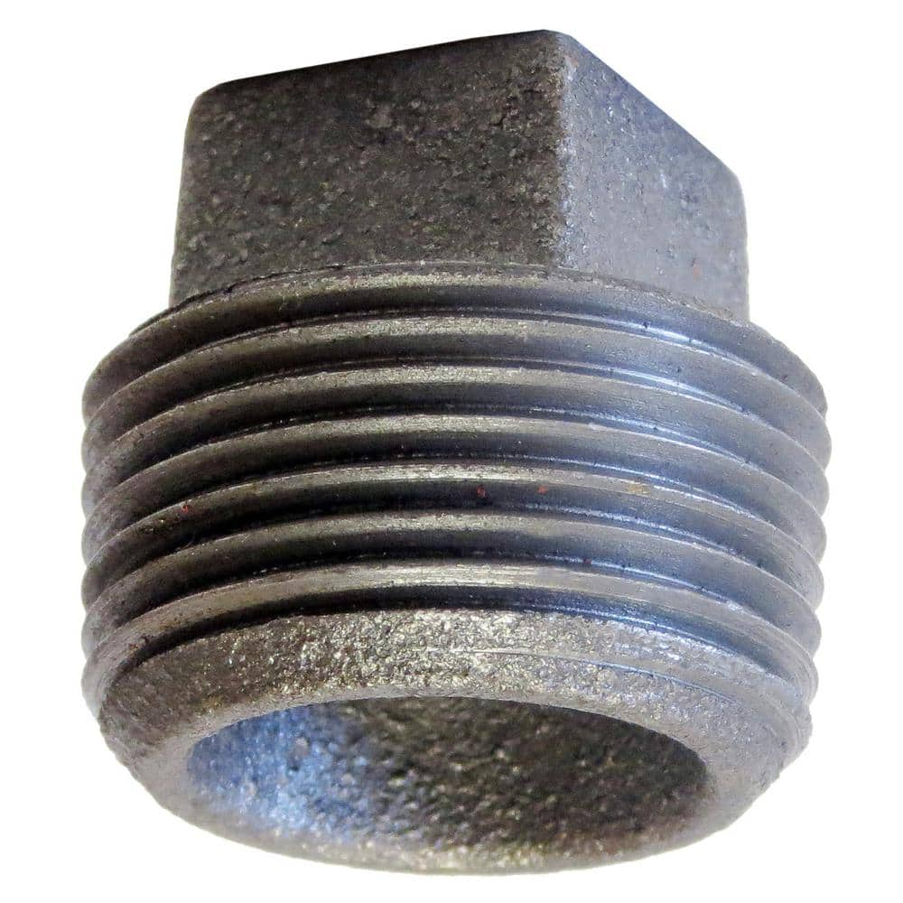 Anvil 3-1/2 in. MPT Cast Iron Square Head Plug 4919874 - The Home Depot