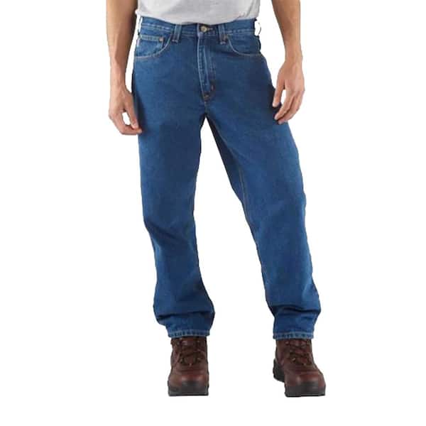 Carhartt Men's 36 in. x 30 in. Darkstone Cotton Tapered Leg