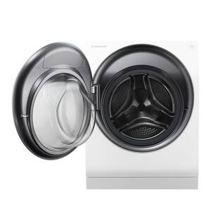 2.8 cu. ft. Compact Smart All-in-One Front Load Washer & Electric Ventless Dryer with Pedestal Compatibility in White