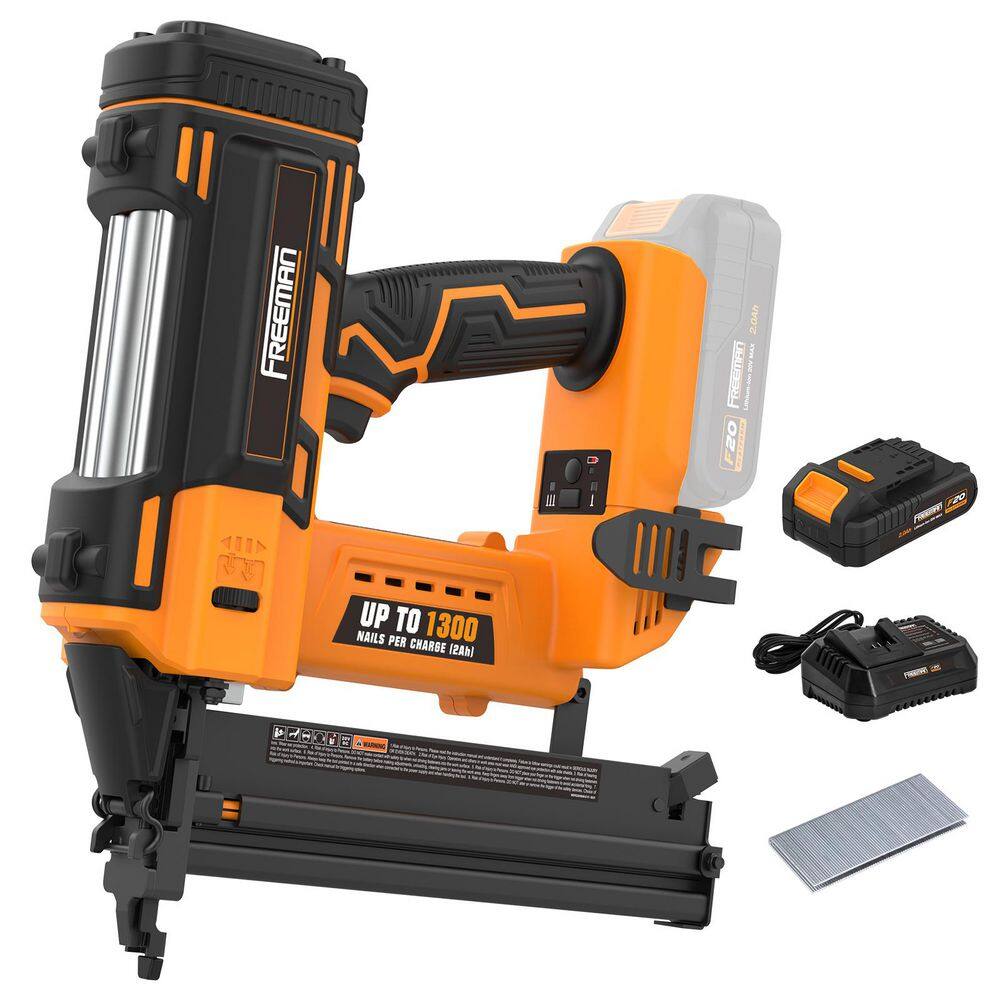 20-Volt Cordless 18-Gauge 1-5/8 in. Narrow Crown Stapler Kit with Staples (200-Count) - 1300 Shots per Charge price history on PriceWatchPro