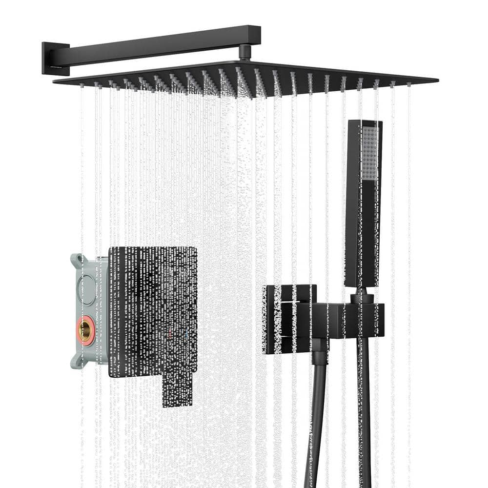 GIVING TREE 2-Spray Patterns with 2.0 GPM 10 in. Wall Mount Dual Shower ...