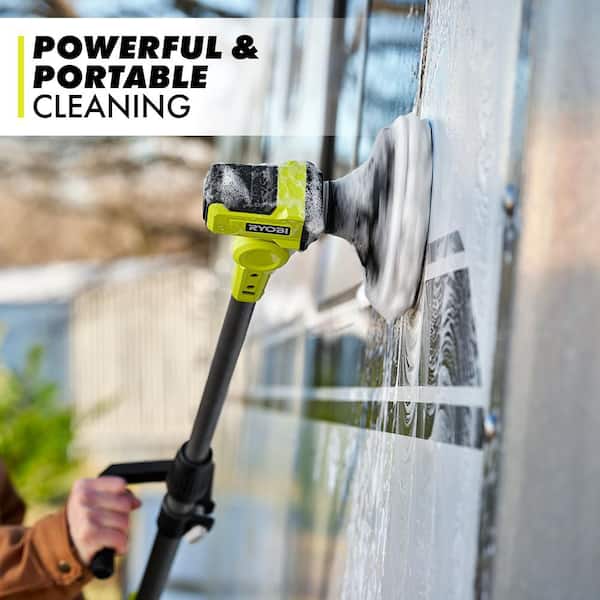 RYOBI ONE+ 18V Cordless Telescoping Power Scrubber (Tool Only
