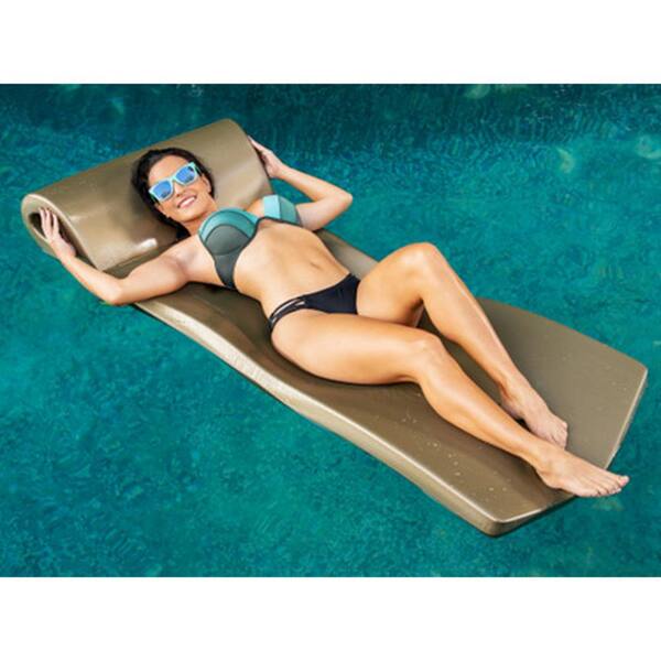 Super Soft TRC Recreation Ultra Sunsation 72 in. Pool Float Lounger, Metallic  Blue 8021530 The Home Depot