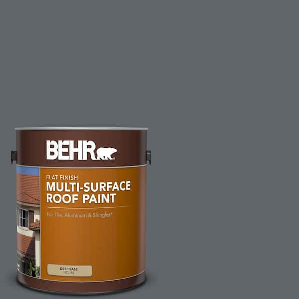1 gal. #PFC-65 Flat Top Flat Multi-Surface Exterior Roof Paint