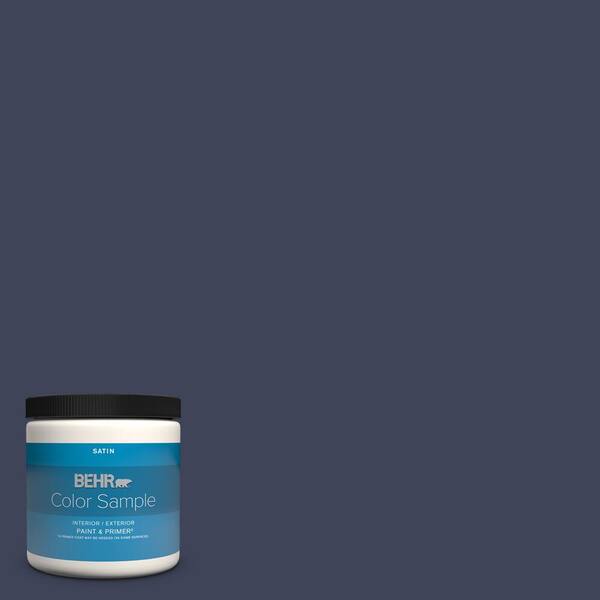 BEHR PREMIUM PLUS 8 oz. #MQ5-09 Manhattan Blue Satin Enamel