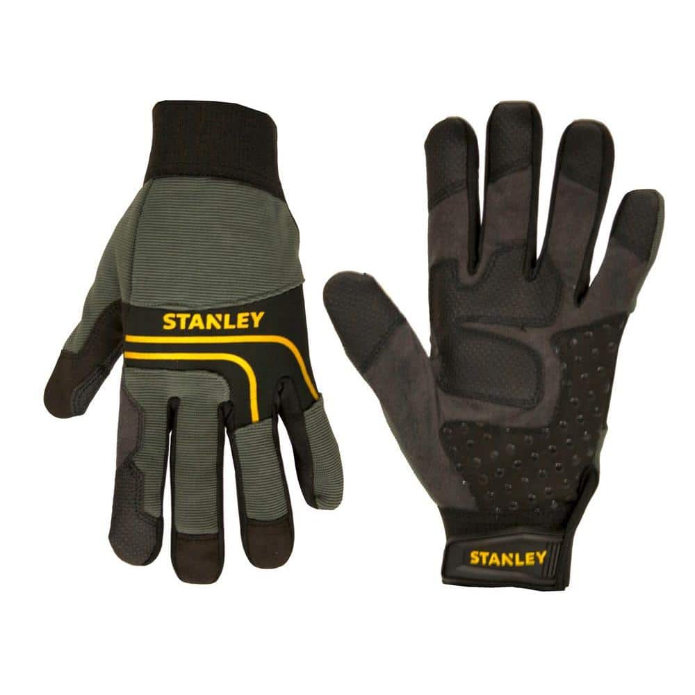 UPC 796326008201 product image for Men's Extra Large Black Synthetic Leather Palm Gloves | upcitemdb.com