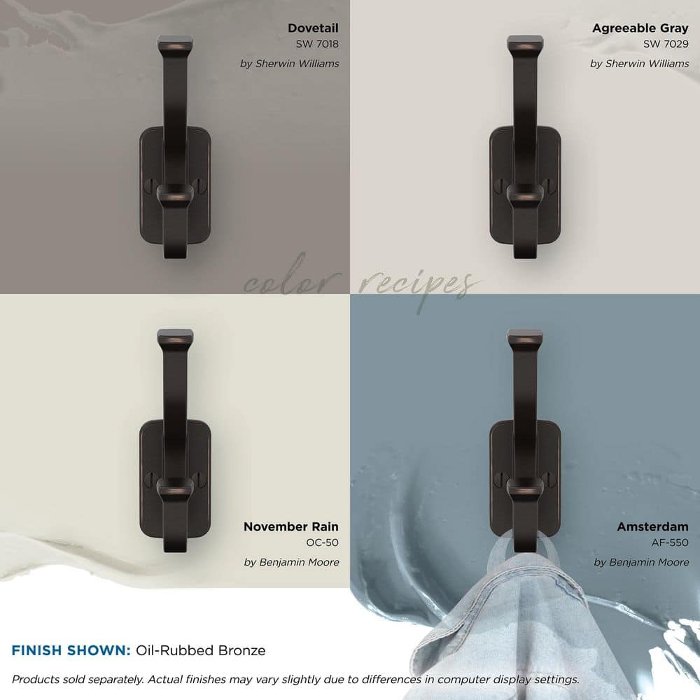 Oil Rubbed Bronze Double Prong Decorative Wall Hook