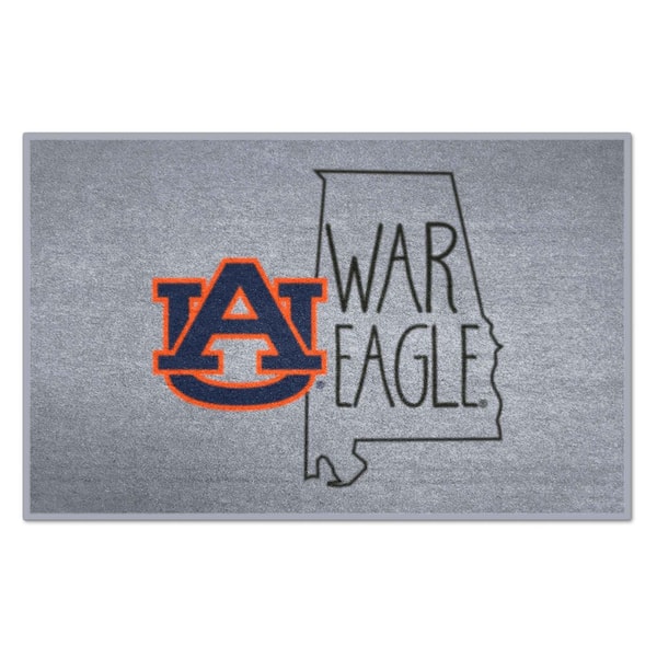 FANMATS Auburn Tigers Southern Style Gray 1.5 ft. x 2.5 ft. Starter Area Rug