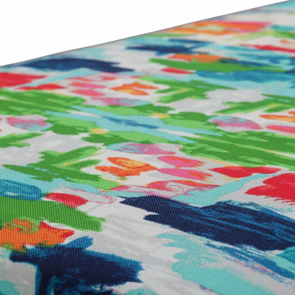Abstract Multicolor Watercolor Indoor/Outdoor Throw Pillows, Set of 2