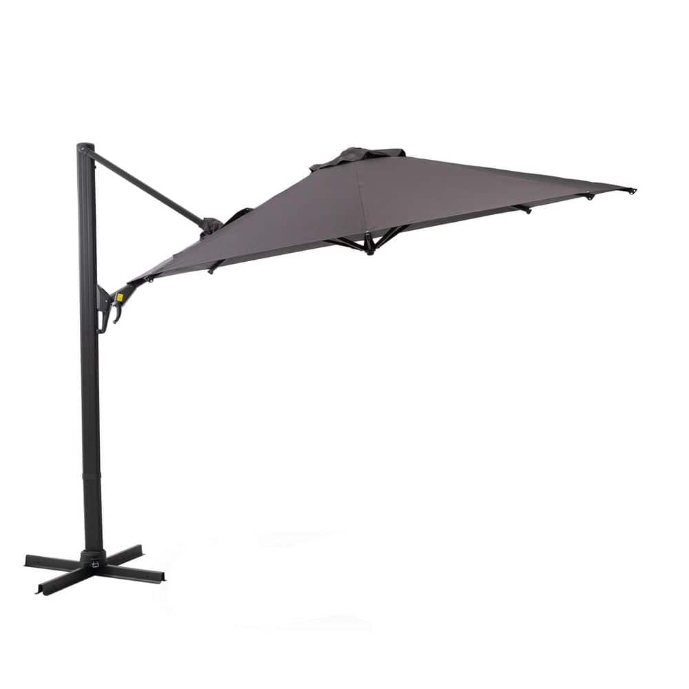 11 ft. Metal Cantilever Tilt Patio Umbrella in Gray without Base price history on PriceWatchPro