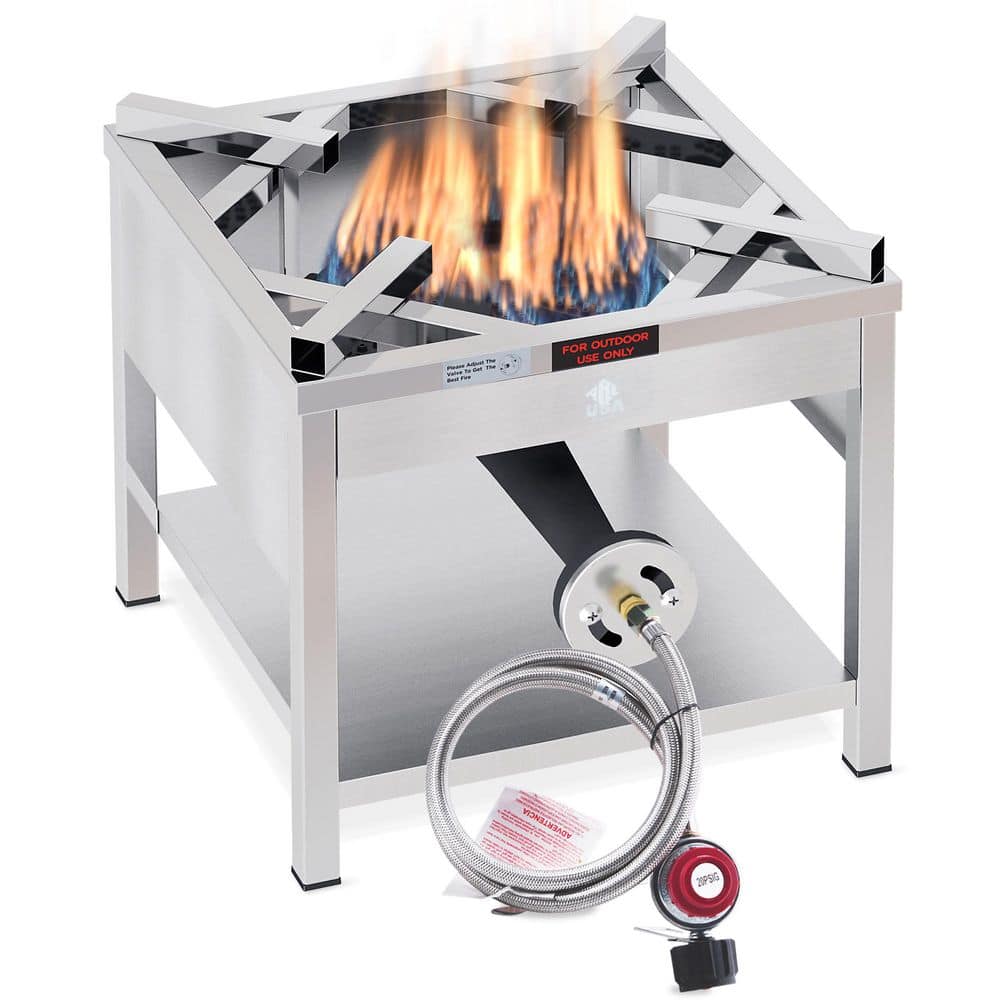 ARC Stainless Steel Single-Burner Propane Stove Side Burner, 200,000 BTU fo