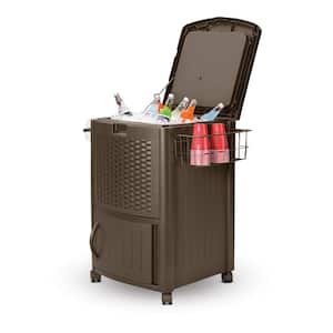 77 Qt. Resin Wicker Cooler with Cabinet