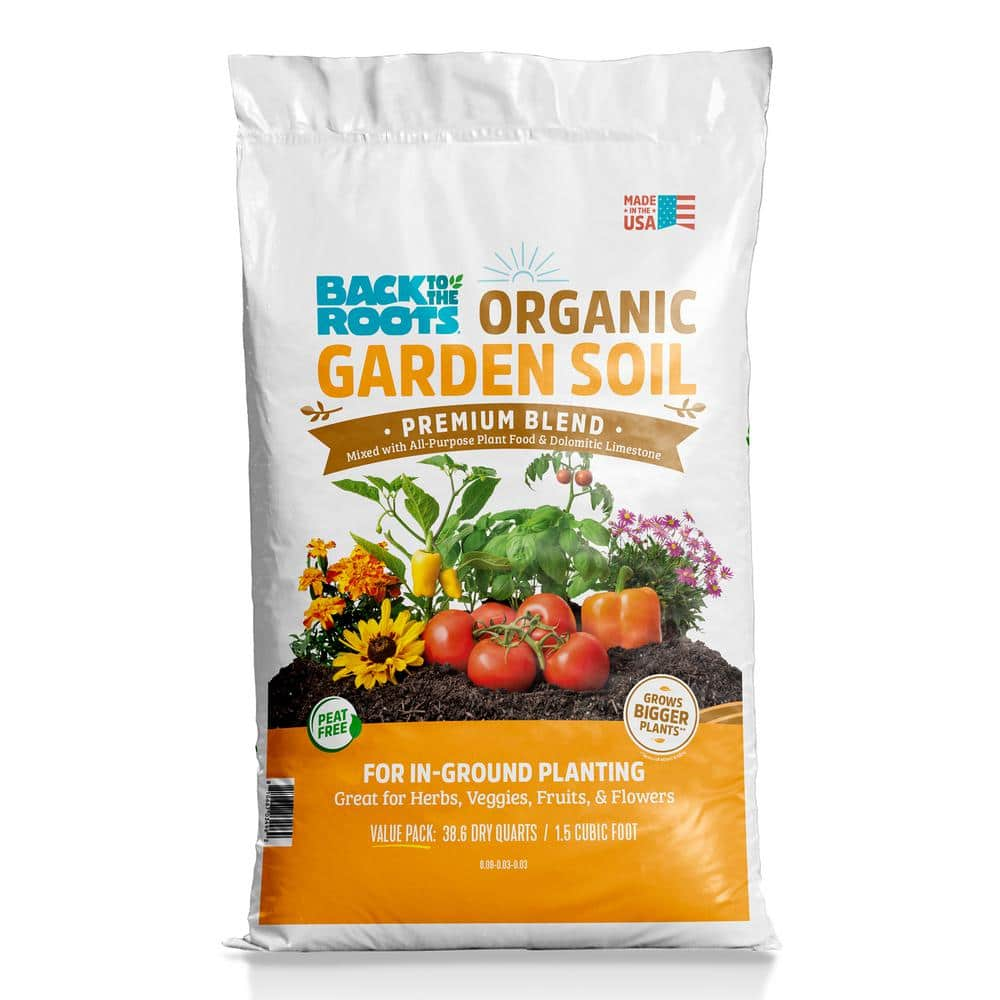 Back to the Roots 1.5 cu.ft. Organic Garden Soil 47028 - The Home Depot