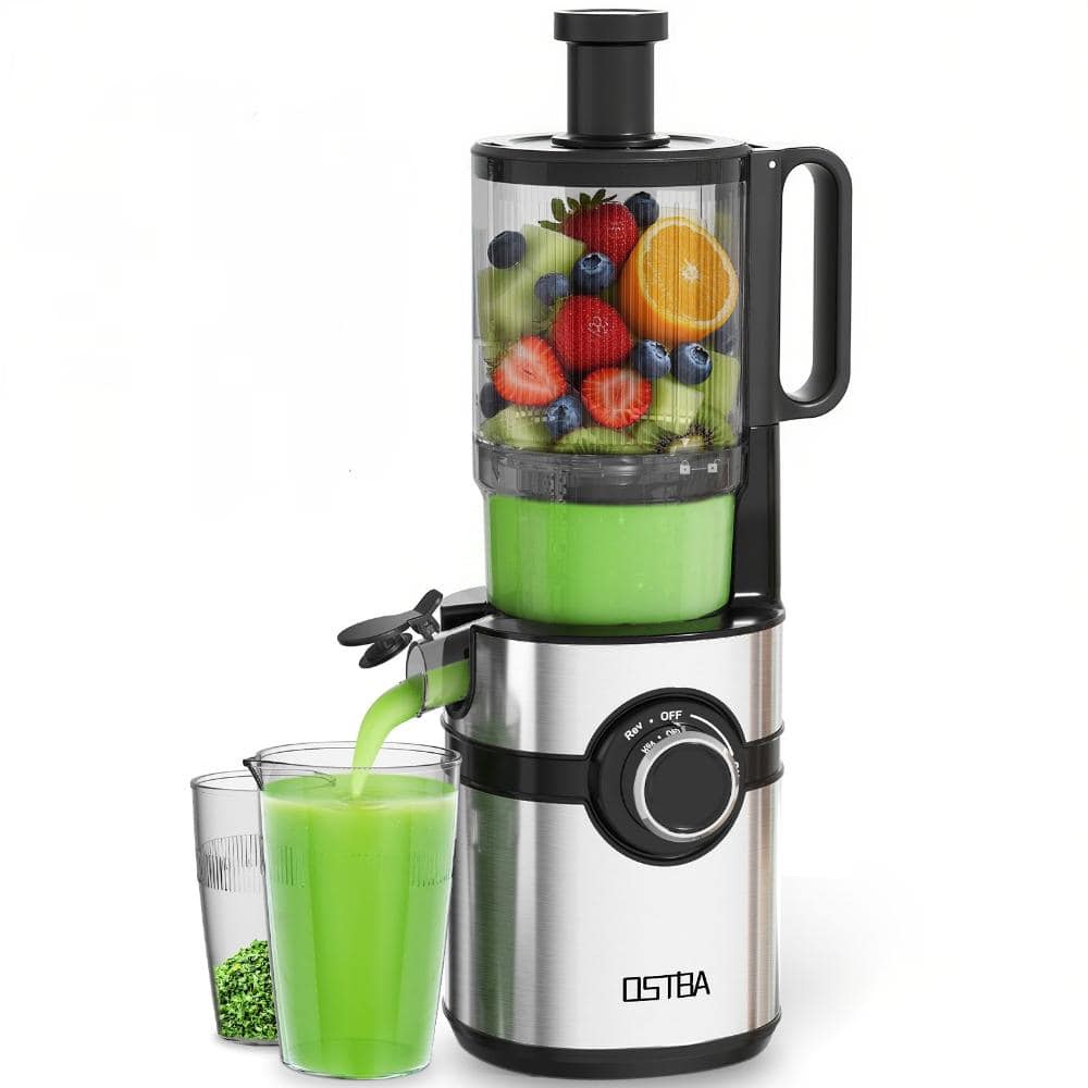 200W Cold?Press Slow Masticating Juicer, 5" Wide Feed Chute, BPA?Free
