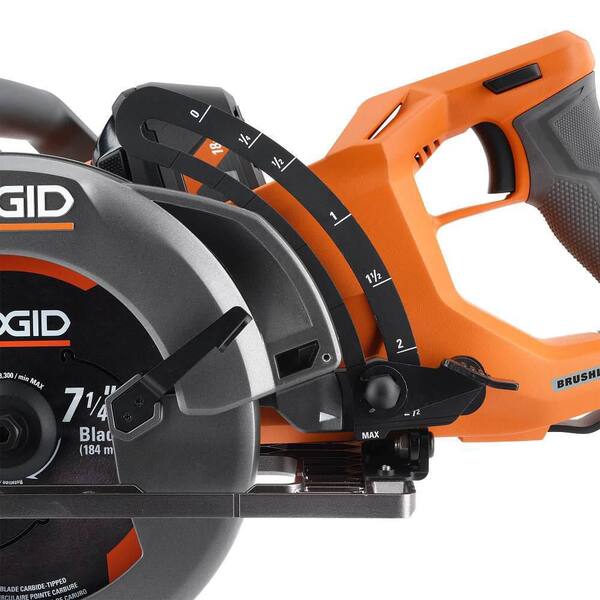 RIDGID 18V Brushless Cordless 7-1/4 in. Rear Handle Circular RIDGID 18V Brushless Cordless 7-1/4 in. Rear Handle Circular