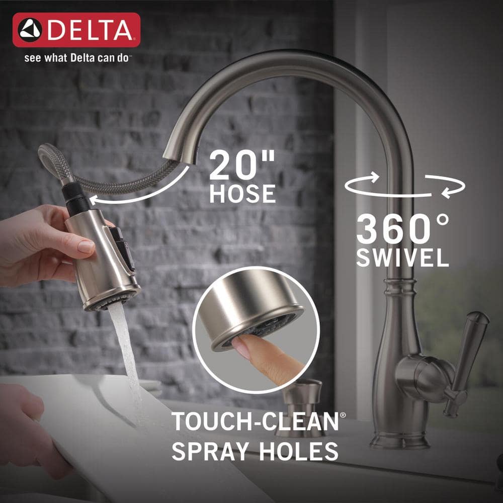 Stainless Steel Single Handle Pull-Down Kitchen Faucet