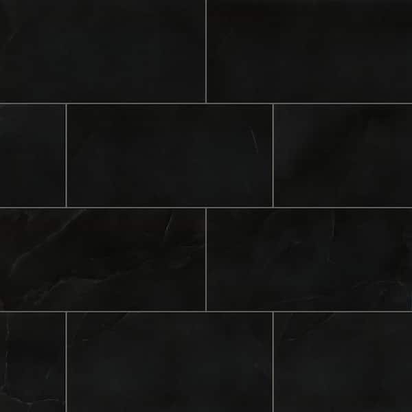 Regallo Midnight Agate 12 in. x 24 in. Polished Porcelain Floor and Wall Tile (560 sq. ft./Pallet)