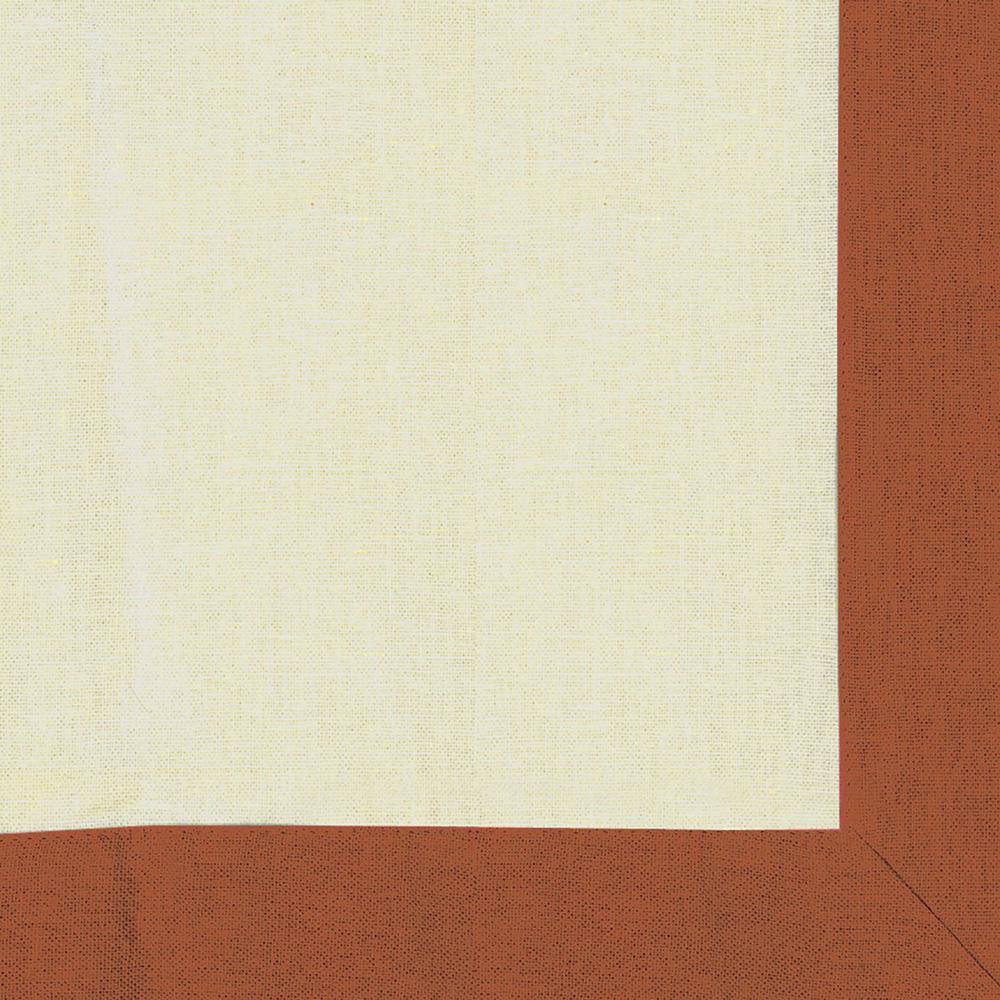 Spice Border Cream Cotton Rod Pocket Kitchen Tier Curtains - Set of 2