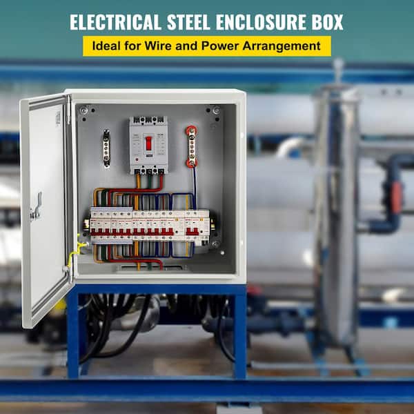 NEMA Metal Case, 8 in. x 8 in. x 6 in. NEMA 4X Metal Electric Enclosure, With IP66 Water and Dust Resistance