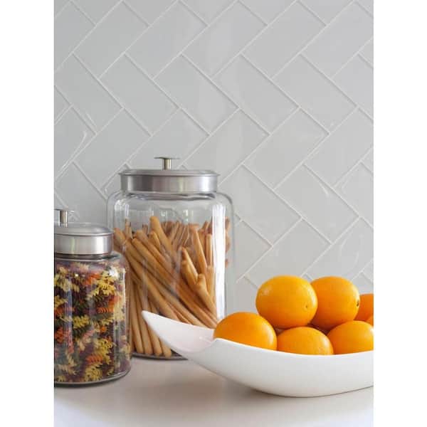 Glass Jar for Mosaic Tile Display, 8 oz, Tall, Straight-Sided, with