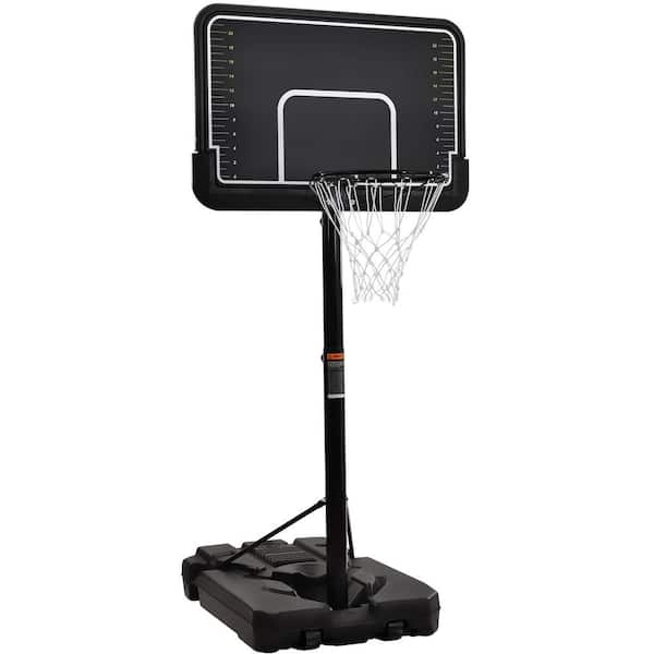 Tidoin 6.6 ft. H to 10 ft. H Adjustable Portable Basketball Hoop