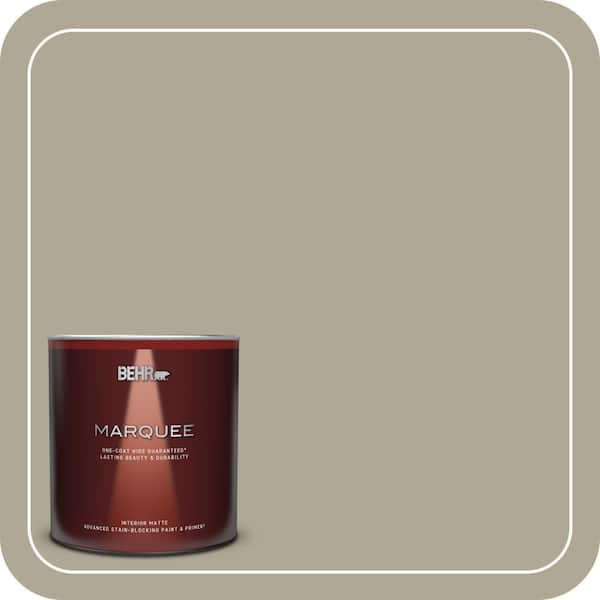 BEHR MARQUEE 1 qt. #780D-5 Spartan Stone Matte Interior Paint & Primer