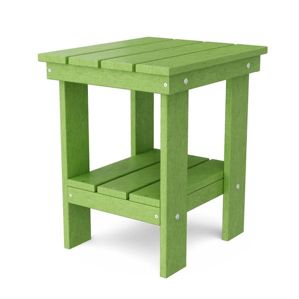 Wildridge Freedom Lime Green HDPE Plastic Outdoor Side Table