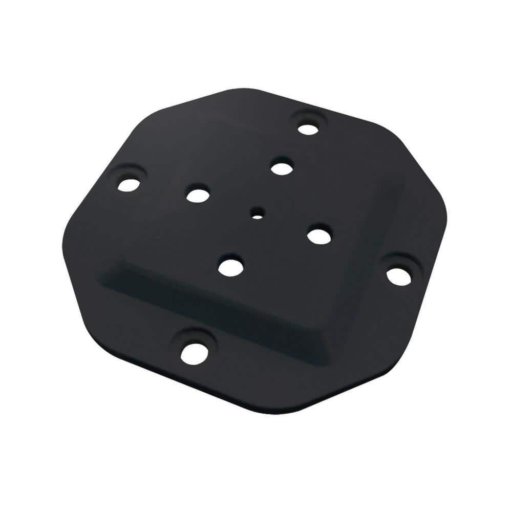 4 in. x 4 in. Powder Coated Black Heavy-Duty Post Cap Steel Plate Connector for Wood Post price history on PriceWatchPro
