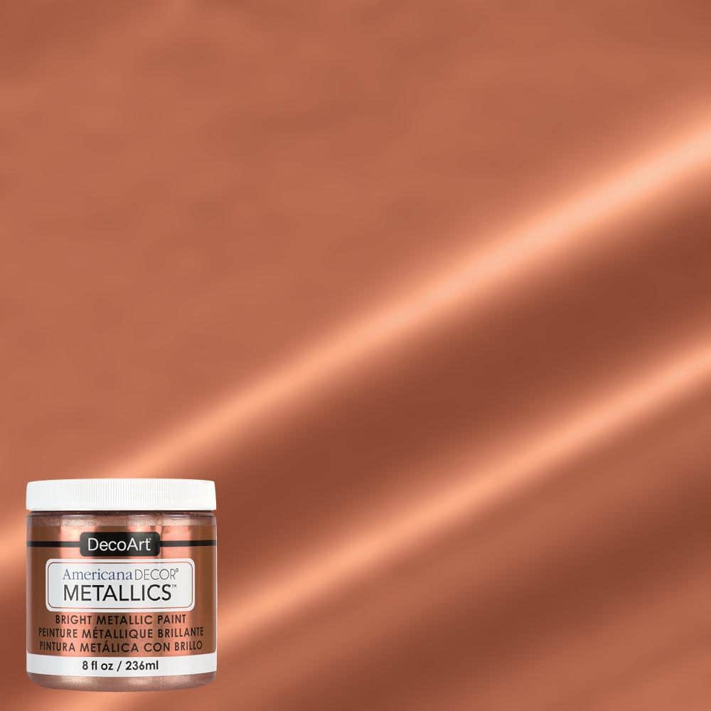 8 oz. Metallic Rose Gold Paint