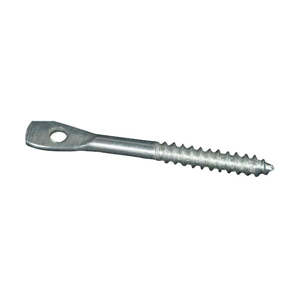 SUSPEND-IT 3 in. x 1/4 in. Eye Lag Screws for Wood Joists to Install Suspended Drop Ceilings (100-Pack)