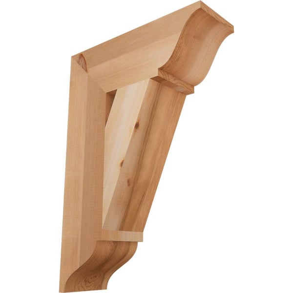 Ekena Millwork 5.5 in. x 26 in. x 18 in. Western Red Cedar Traditional Smooth Bracket