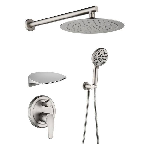 Zalerock SingleHandle 7Spray Round Shower Faucet with 360Degree