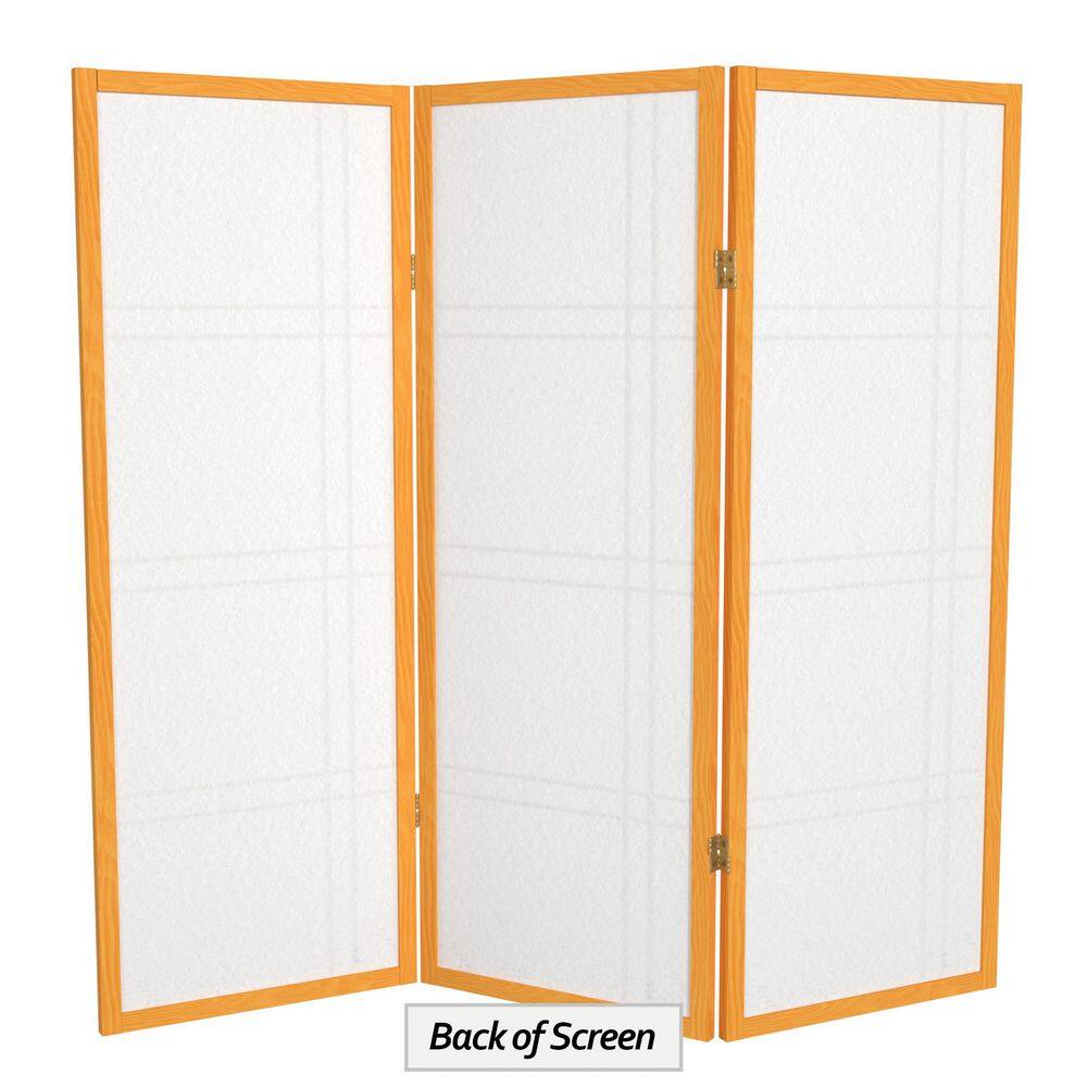 Honey 4 ft Shoji 3-Panel Folding Room Divider