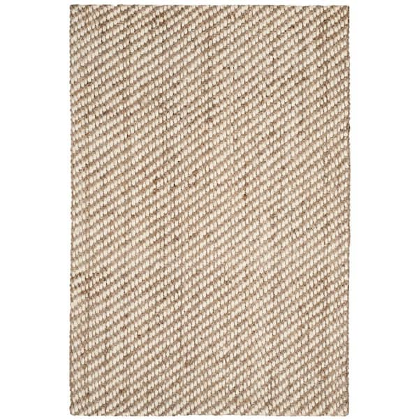 SAFAVIEH Natural Fiber Beige 4 ft. x 6 ft. Solid Area Rug