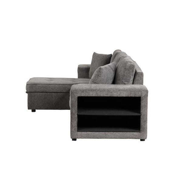 Harper & Bright Designs 104.5 in. Knox Charcoal Full Size Harper & Bright Designs 104.5 in. Knox Charcoal Full Size