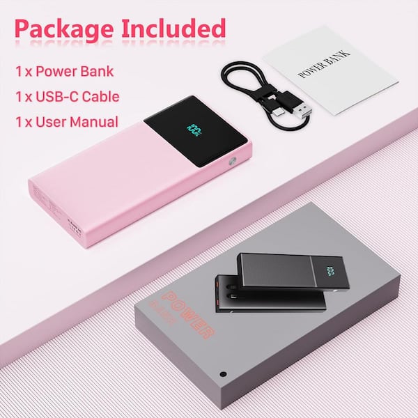 Portable Charger for iPhone, Mini Power Bank 5000mAh, Type C/Micro USB 3 in  1 Replaceable Magnetic Plug, Battery Pack for iPhone 14/13/12/11