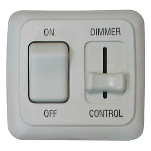 LED Dimmer with On/Off Switch in White