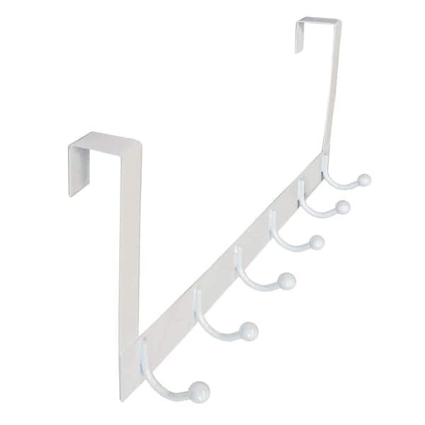 Nystrom 20 in. (508 mm) White Utility 22-lb. Over the Door Hook