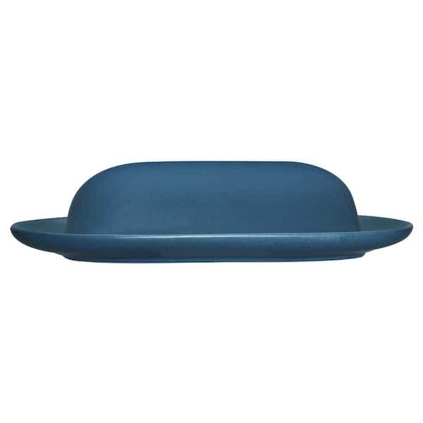 Noritake Colorwave Blue 8.5 in. (Blue) Stoneware Covered Butter Dishes