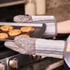 Nautica Grey Striped 100% Cotton Mini Oven Mitts With Silicone Palm (Set of  2) NAN012461 - The Home Depot