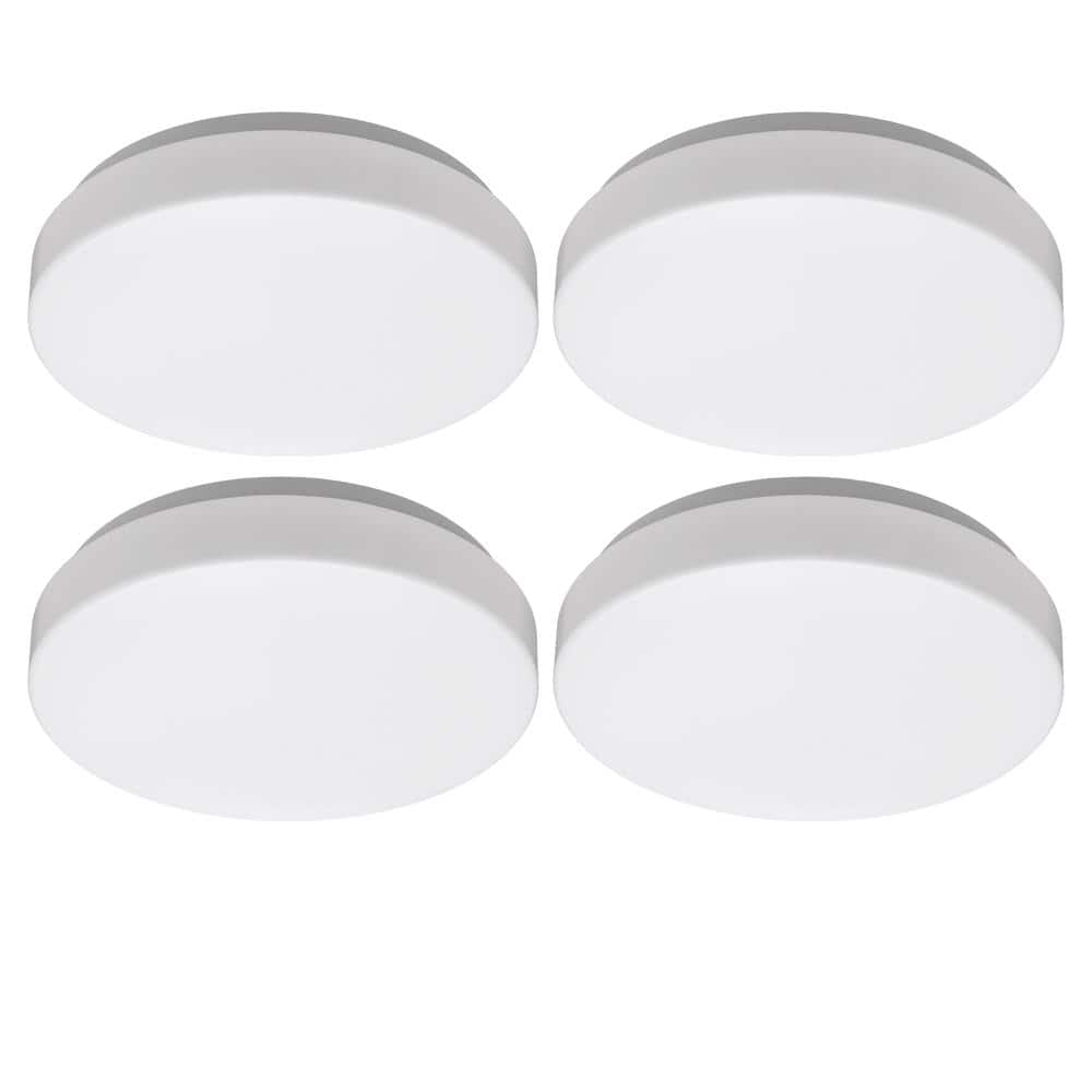 7 in. Low Profile Round LED Flush Mount Ceiling Light Smooth Lens 810 Lumens 4000K Bright White (4-Pack) price history on PriceWatchPro
