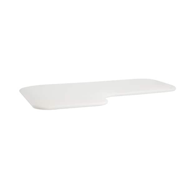 SEACHROME L-Shaped Replacement Naugahyde Cushion Shower Seat Top Only, 28 in. x 15 in. Right-handed