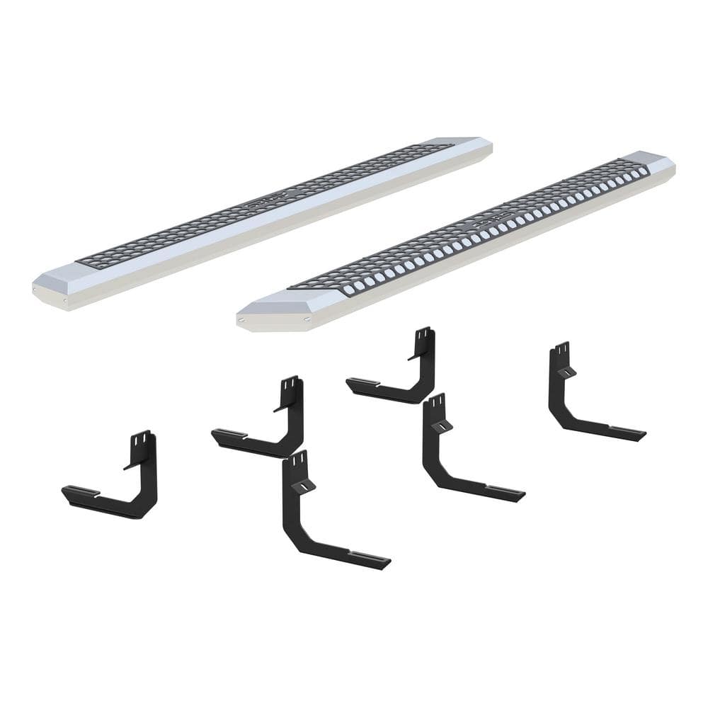 AdvantEDGE Chrome Aluminum 85-Inch Truck Running Boards, Select Nissan Titan, XD -  Aries, 2555042