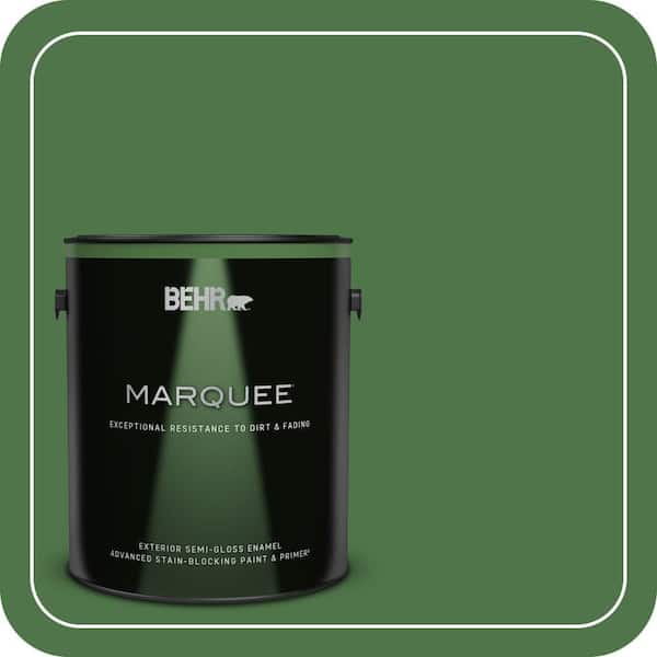 BEHR MARQUEE 1 gal. #MQ4-49 Emerald Forest Semi-Gloss Enamel Exterior Paint & Primer